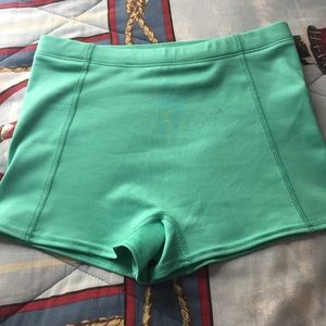 Spandex shorts teal color